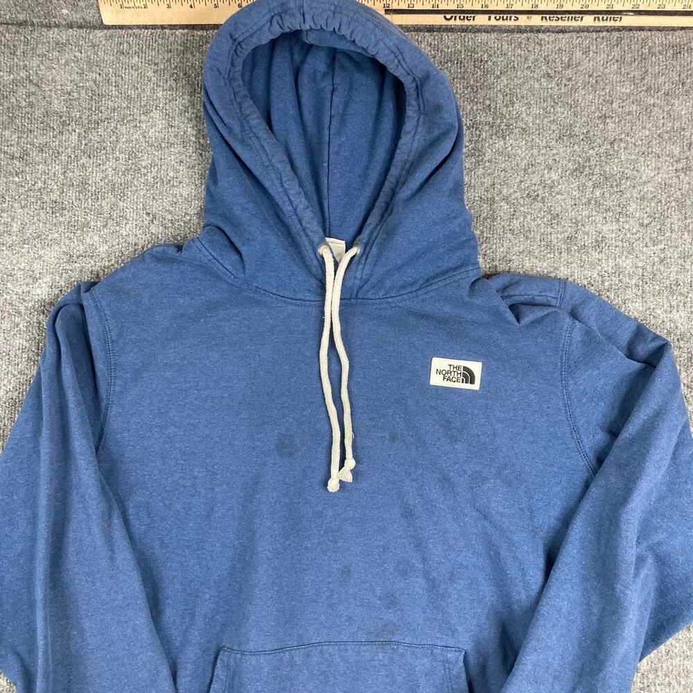 The North Face Hoodie Mens XL Blue Pullover Fleece Casual Kangaroo Pocket